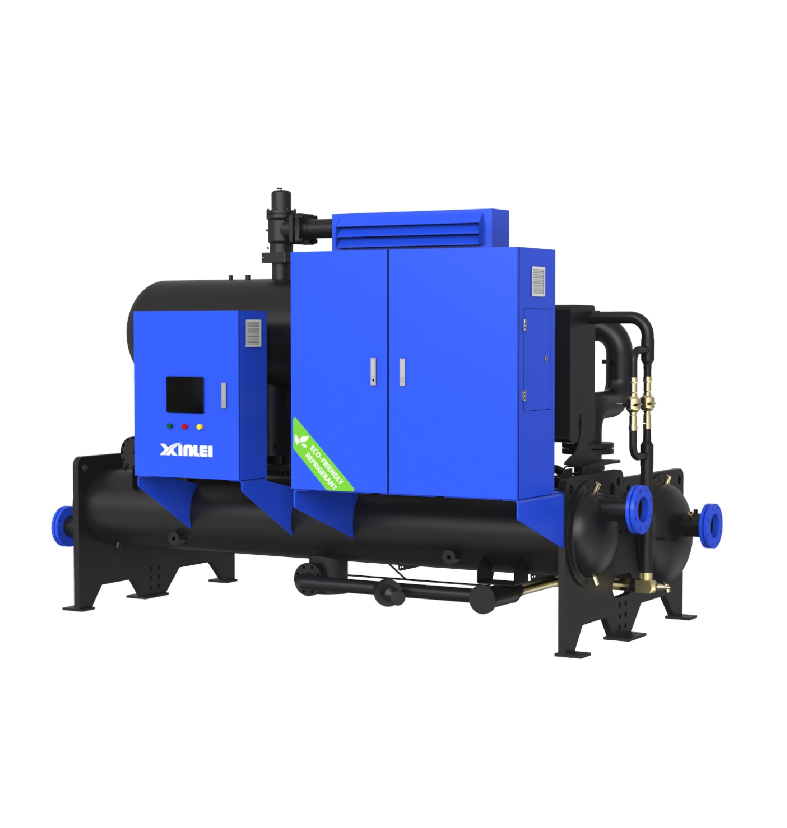 Low-temperature energy tower screw heat pump unit