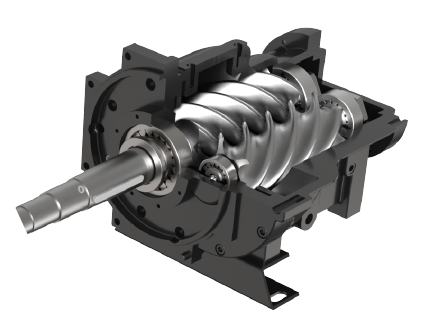 High-Efficiency Screw Airend