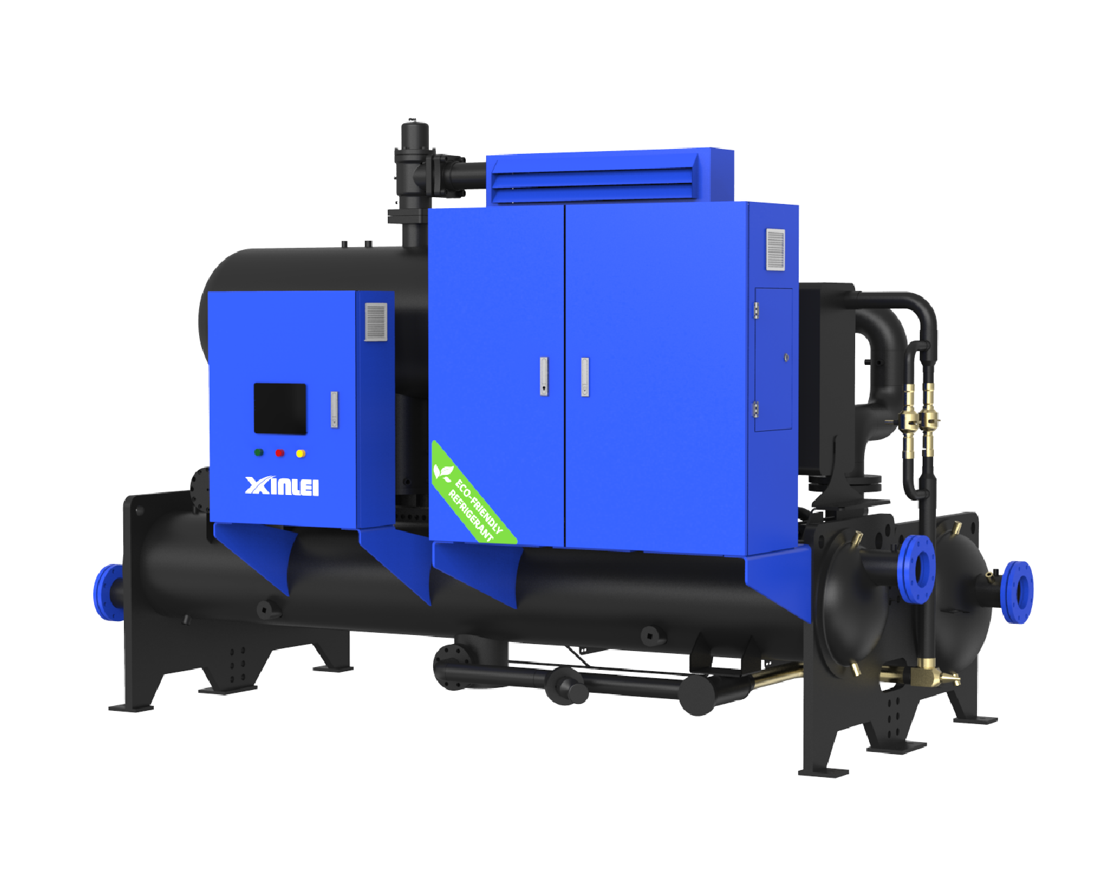 Low-temperature energy tower screw heat pump unit